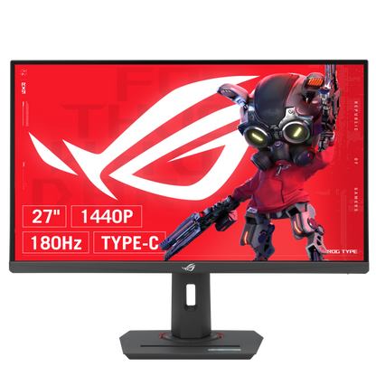 ASUS ROG Strix XG27ACS 27" USB Type-C Gaming Monitor - WQHD (2560x1440), 180Hz (Above 144Hz), 1ms(GTG), Fast IPS, ELMB-SYNC, ADAPTIVE-SYNC, USB Type-C, G-SYNC, DisplayWidget Center, Tripod Socket, HDR