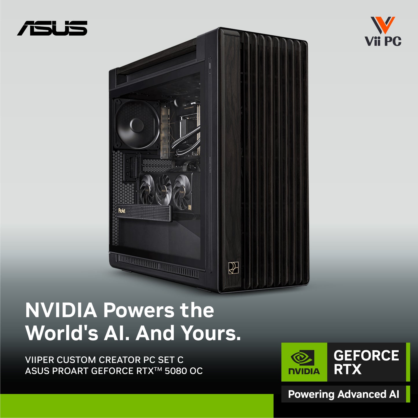 ViiPER Custom CREATOR PC Set C - GeForce RTX™ 5080 OC + AMD Ryzen 9 9950X3D - AI PC (Powered By ASUS) - Redeem SGD30 voucher