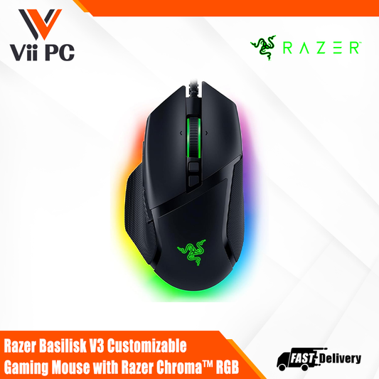 Razer Basilisk V3 Customizable Gaming Mouse with Razer Chroma™ RGB