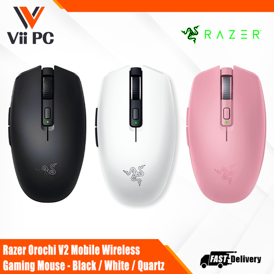 Razer Orochi V2 Mobile Wireless Gaming Mouse (Black/White/Quartz)