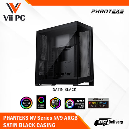 PHANTEKS NV Series NV9 DRGB FULL-TOWER CHASSIS SATIN BLACK / MATTE WHITE CASE