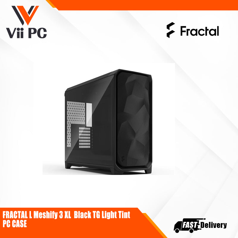 Fractal Meshify 3 XL  Black Solid / black TG Light Tint / Pro RGB Black TG Light Tint / Black RGB TG Light Tint / Ambience Pro RGB White TG Clear Tint / White RGB TG Clear Tint GAMING PC CASE