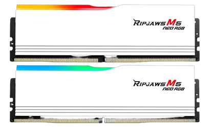 G.SKILL RIPJAWS M5 Series (Intel XMP 3.0) DDR5 RAM 32GB (2x16GB) 5600MT/s CL30-36-36-89 / 1.25V / Desktop Computer Memory UDIMM - Matte Black/White (F5-5600J3036D16GX2-RM5RK)