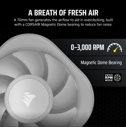 Corsair ICUE LINK RGB AIO VRM Fan Module (Black/White)