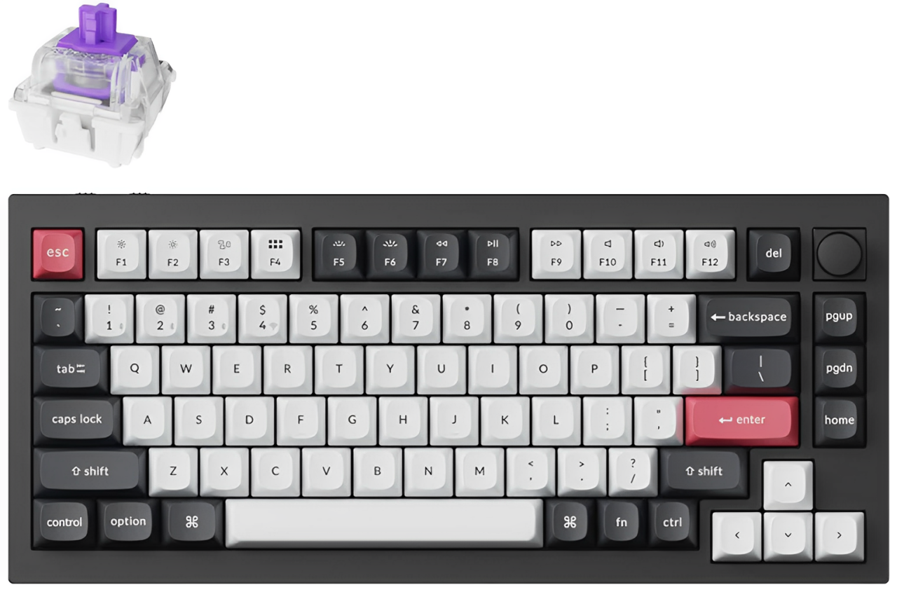 Keychron Q1 HE QMK Wireless Custom Keyboard (KYCN-Q1H-M1/KYCN-Q1H-P1)