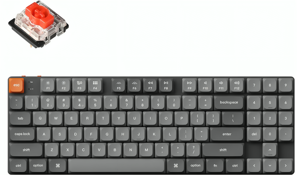 Keychron K5 Max/K13 Max QMK/VIA Wireless Custom Mechanical Keyboard - Switch (Red/Brown
