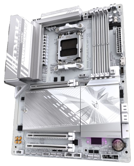 GIGABYTE B850 AORUS ELITE WIFI 7 ICE AMD Ryzen™ 9000 Series Processors ATX Gaming Motherboard