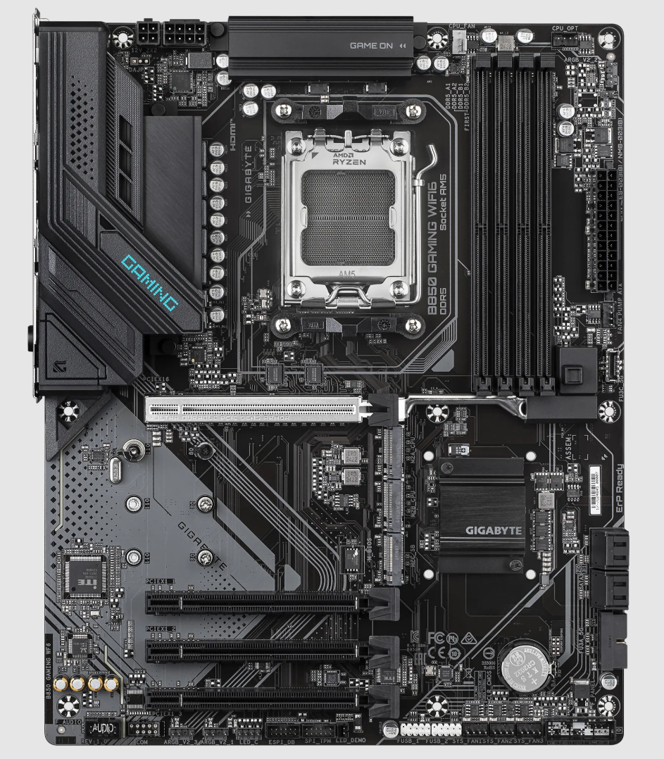 GIGABYTE B850 GAMING WIFI6, AMD Ryzen™ 9000 Series Processors, ATX Gaming Motherboard