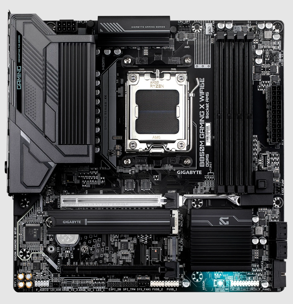 GIGABYTE B850M GAMING X WIFI6E, AMD Ryzen™ 9000 Series Processors, Micro ATX Gaming Motherboard