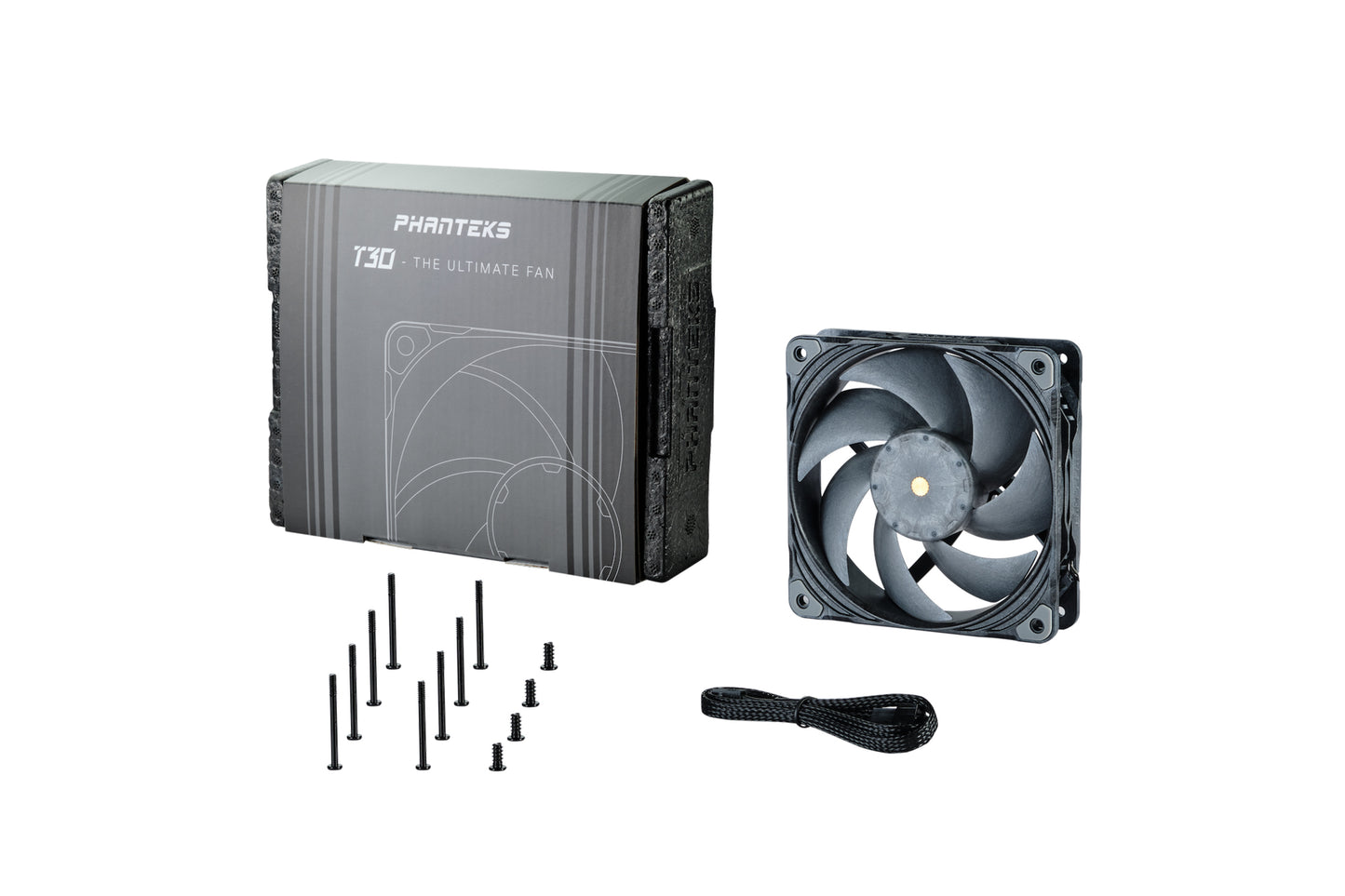 PHANTEKS T30 120mm PWM Triple-Mode Premium Fan 1Fan/3Fans BLACK