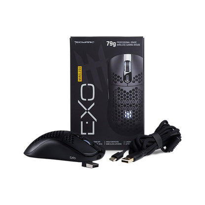 TECWARE EXO Wireless Professional Grade Gaming Mouse - 16000 DPI (Black/White)