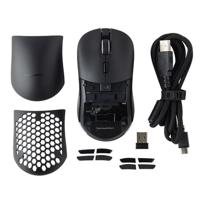 TECWARE Pulse Ambidextrous Wireless Gaming Mouse - 16000 DPI, 400 IPS (Black/White)