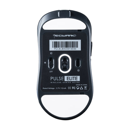 TECWARE Pulse Elite Wireless Gaming Mouse - 19000DPI, 400 IPS (Black/White)