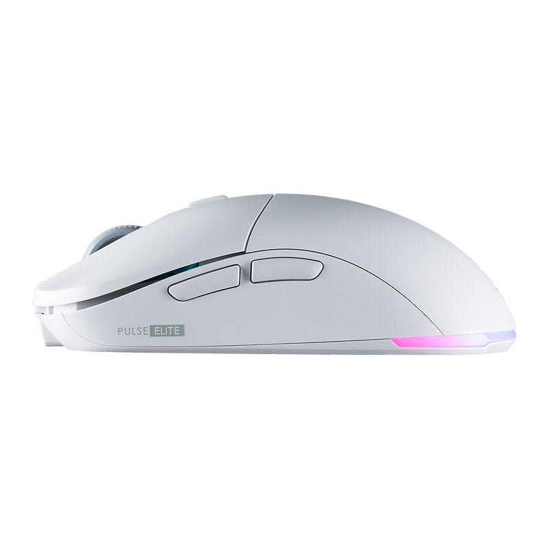 TECWARE Pulse Elite Wireless Gaming Mouse - 19000DPI, 400 IPS (Black/White)