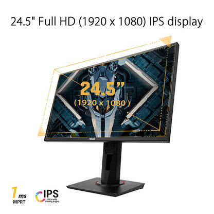 ASUS TUF Gaming VG259QR Gaming Monitor - 25" (24.5" viewable) FHD (1920x1080), 165Hz, Extreme Low Motion Blur™, G-Sync compatible, 1ms (MPRT), Shadow Boost