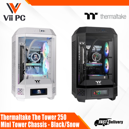 Thermaltake The Tower 250 Mini Tower Chassis - Black/Snow