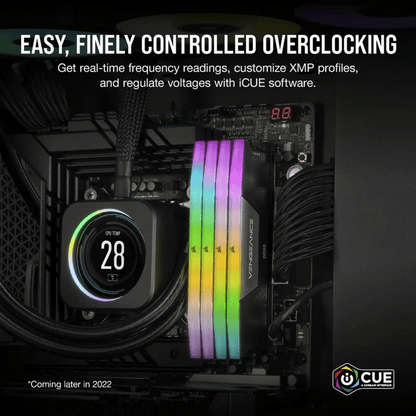 CORSAIR VENGEANCE RGB 96GB(2x48GB) DDR5 DRAM 6000Mhz / 6400Mhz CL30/CL32 Memory Kit - Black