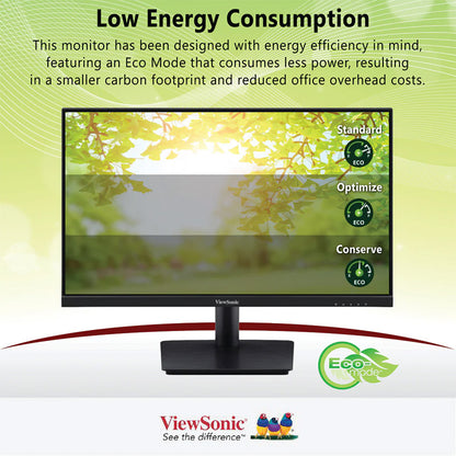ViewSonic VA2409-MHU 24"Full HD 1080p USB C Monitor with Ultra-Thin Bezel, Adaptive Sync, 75Hz, Eye Care for Home and Office