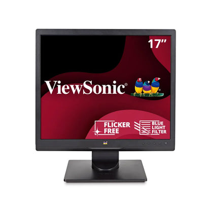 ViewSonic VA708A 17" 1024p LED Monitor with 100% sRGB Color Correction and 5:4 Aspect Ratio, Black