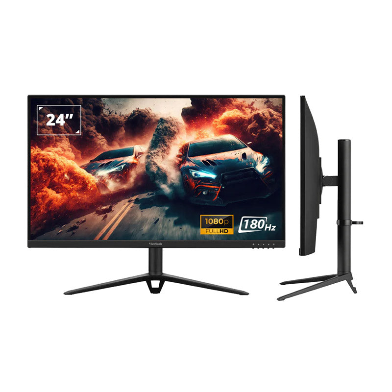 ViewSonic VX2428J 24” FHD, 0.5ms, 180Hz,Fast IPS with HDR10, AMD FreeSync, VESA AdaptiveSync and ClearMR, Full Ergonomic Gaming Monitor