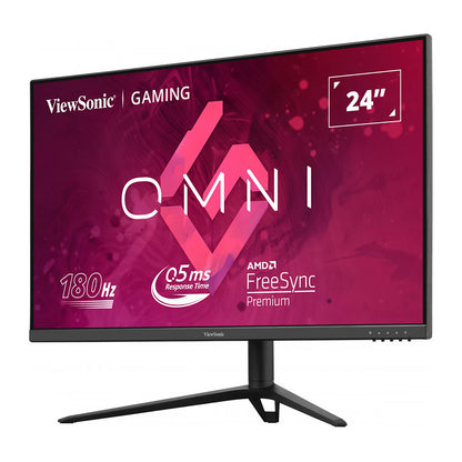 ViewSonic VX2428J 24” FHD, 0.5ms, 180Hz,Fast IPS with HDR10, AMD FreeSync, VESA AdaptiveSync and ClearMR, Full Ergonomic Gaming Monitor