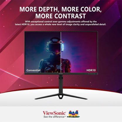 ViewSonic VX2728 27" IPS 180Hz, FHD 1080p Gaming Monitor, Built-in Speaker, AMD FreeSync Premium, VESA Adaptive Sync and clearMR, 0.5 ms, HDMI, DisplayPort