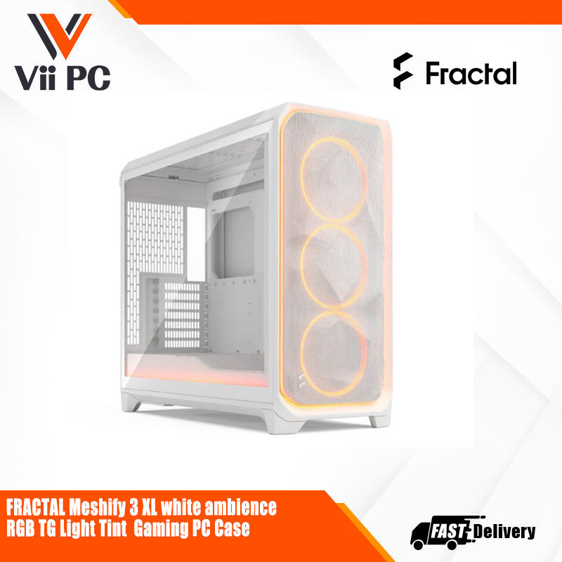 Fractal Meshify 3 XL  Black Solid / black TG Light Tint / Pro RGB Black TG Light Tint / Black RGB TG Light Tint / Ambience Pro RGB White TG Clear Tint / White RGB TG Clear Tint GAMING PC CASE