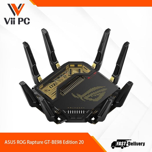 ASUS ROG RAPTURE GTBE98 Quad Band WIFI 7 20TH ANNIVERSARY EDITION
