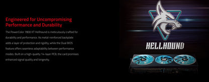 PowerColor Hellhound AMD Radeon RX 7800 XT 16GB GDDR6 Graphics Card