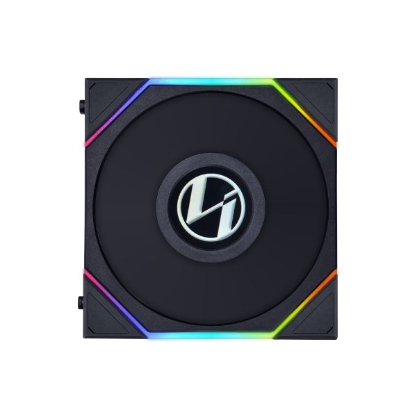 LIAN LI UNI FAN TL120 LCD 120MM Single Pack BLACK/WHITE - 3 Yrs Wty