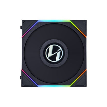 LIAN LI UNI FAN TL120 LCD 120MM Single Pack BLACK/WHITE - 3 Yrs Wty