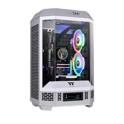 Thermaltake The Tower 300 Micro Tower Chassis - Black/Snow/Bumblebee/Hydrangea Blue/Limestone