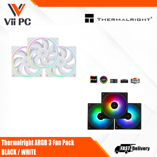 Thermalright ARGB 3 Fan Pack  BLACK / WHITE