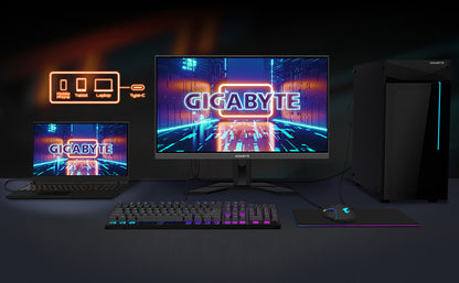 GIGABYTE M27Q Ver 2.0 27" KVM Gaming Monitor - 170Hz SuperSpeed IPS (2560x1440), 1440P (2K), 0.5ms, AMD FreeSync Premium, 95% DCI P3, HDR Ready