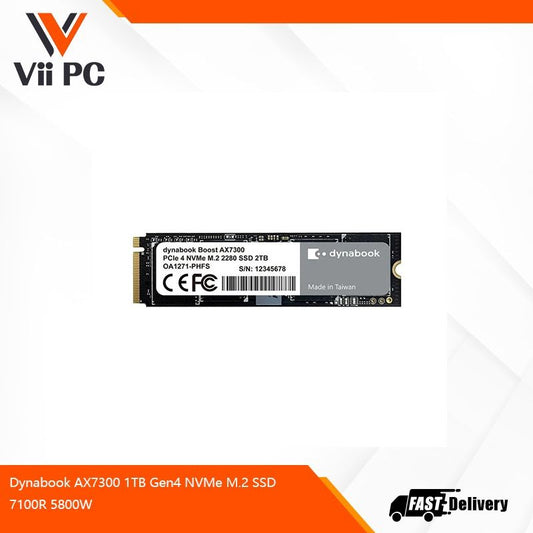 Dynabook AX7300 1TB Gen4 NVMe M.2 SSD 7100R 5800W