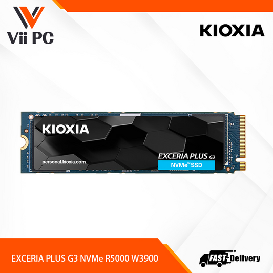 KIOXIA EXCERIA PLUS G3 SSD 1TB - M.2 2280 PCIe Gen4 4.0 NVMe 1.4, Read/Write Speed up to 5000/3900 MB/s, Internal Drive for Notebook/Laptop, Desktop PC, Gaming, Gamers and Video Editors