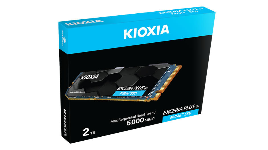 KIOXIA EXCERIA PLUS G3 SSD 1TB - M.2 2280 PCIe Gen4 4.0 NVMe 1.4, Read/Write Speed up to 5000/3900 MB/s, Internal Drive for Notebook/Laptop, Desktop PC, Gaming, Gamers and Video Editors