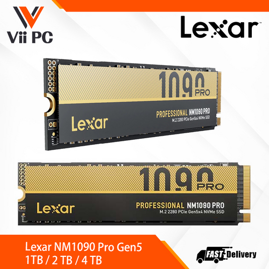 Lexar NM1090 Pro Gen5 SSD 1TB / 2 TB / 4 TB (14k+ R/W) PCIe® 5.0 232-layer 3D TLC NAND