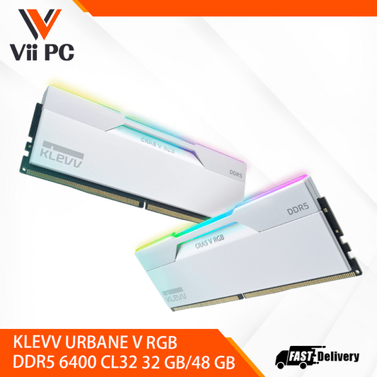 KLEVV URBANE V RGB DDR5 6400 CL32 2X16GB / 2X24GB (LIMITED LIFETIME WARRANTY)