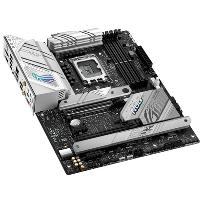 ASUS ROG STRIX LC II 240 ARGB AIO White Edition CPU Liquid Cooler + ASUS ROG STRIX B760-A GAMING WIFI DDR5 ATX Motherboard (AIO Cooler BUNDLE)