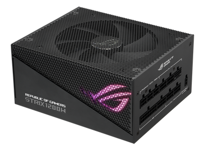 ASUS ROG Strix 1200W Gold Aura Edition Fully Modular Power Supply 80 Plus® Gold Certified - ATX 3.0, Cybenetics Lambda A+ Certification ,PCIe Gen 5.0 Ready, Axial-tech Fan, Aura Sync (10 Year Warranty)