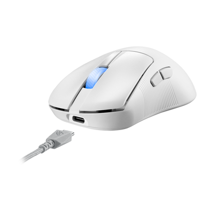 ASUS ROG Keris II Ace Wireless Gaming Mouse - 54 g, ROG AimPoint Pro 42000 DPI, AURA Sync, Tri-mode Connectivity