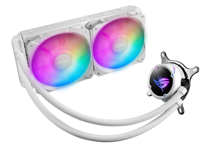 ASUS ROG STRIX LC II 240 ARGB AIO White Edition CPU Liquid Cooler + ASUS ROG STRIX B760-A GAMING WIFI DDR5 ATX Motherboard (AIO Cooler BUNDLE)