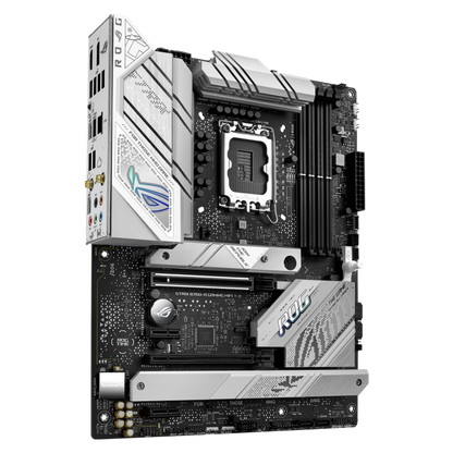 ASUS ROG STRIX LC II 240 ARGB AIO White Edition CPU Liquid Cooler + ASUS ROG STRIX B760-A GAMING WIFI DDR5 ATX Motherboard (AIO Cooler BUNDLE)