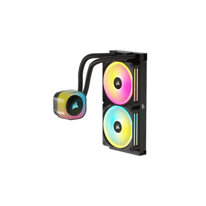 CORSAIR iCUE LINK H100i RGB BLACK/WHITE Liquid CPU Cooler - QX120 RGB Fans,240mm Radiator