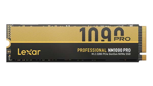 Lexar NM1090 Pro Gen5 SSD 1TB / 2 TB / 4 TB (14k+ R/W) PCIe® 5.0 232-layer 3D TLC NAND
