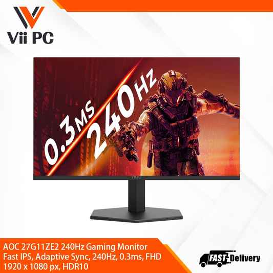 AOC 27G11ZE2 27" 240Hz, 0.3ms Fast IPS FHD Gaming Monitor