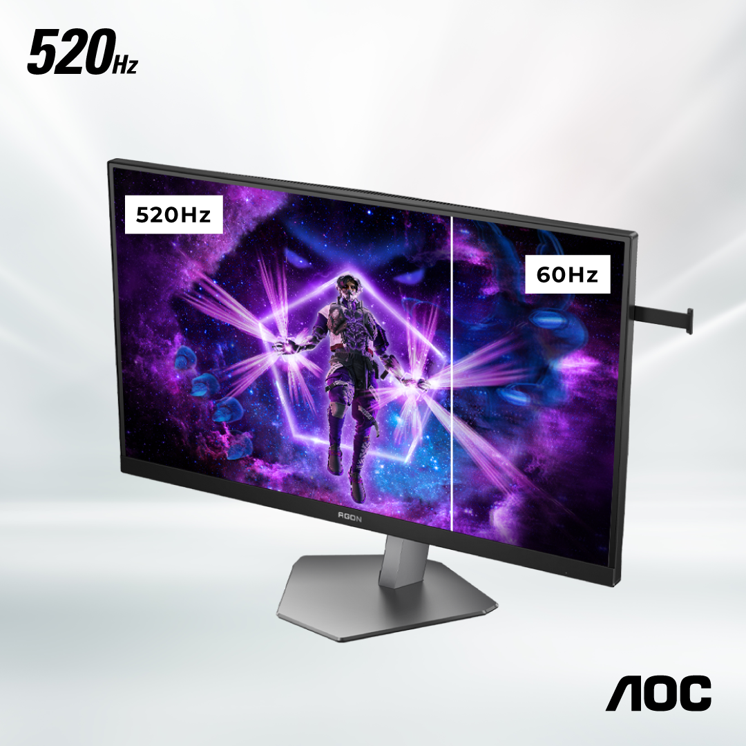 AOC AG276FK 27" 520Hz 0.3ms Fast IPS FHD Gaming Monitor