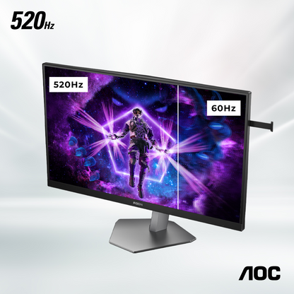 AOC AG276FK 27" 520Hz 0.3ms Fast IPS FHD Gaming Monitor