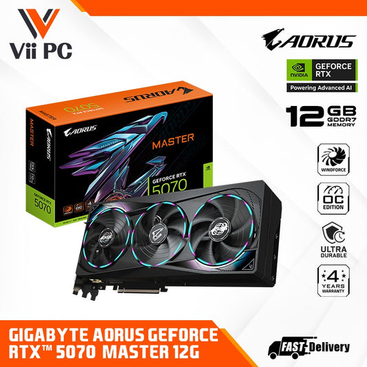 GIGABYTE AORUS GeForce RTX™ 5070 MASTER 12G
